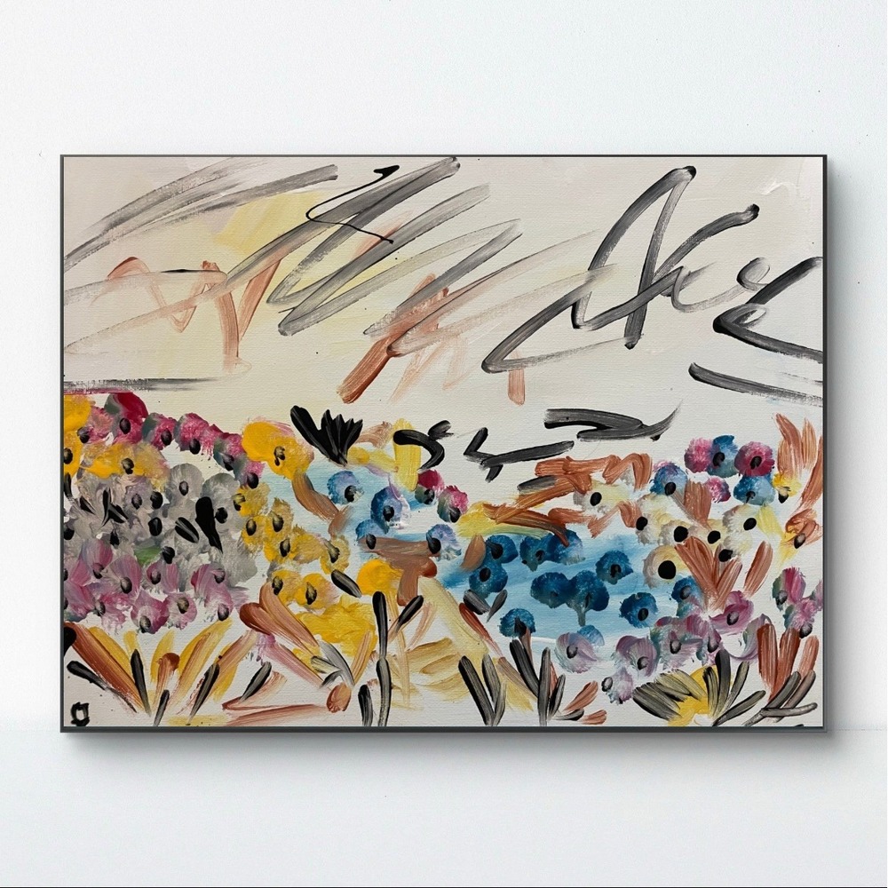 OMAN Landscape 11x14 Abstract Expressionism Signed Original Fine Art 005